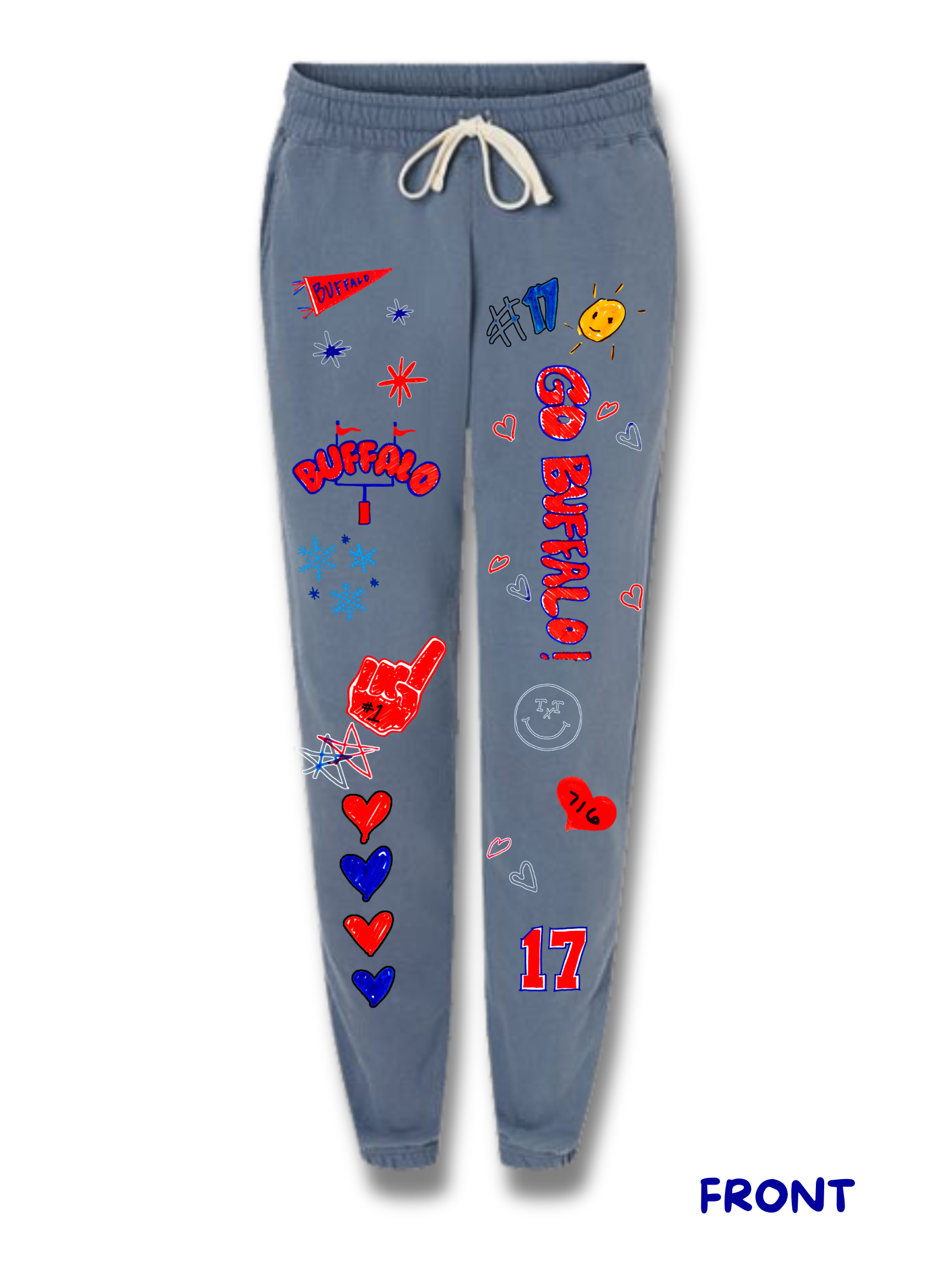 パンツ theredthread S print sweat1 toys blue パンツ theredthread S print sweat1 toys blue パンツ